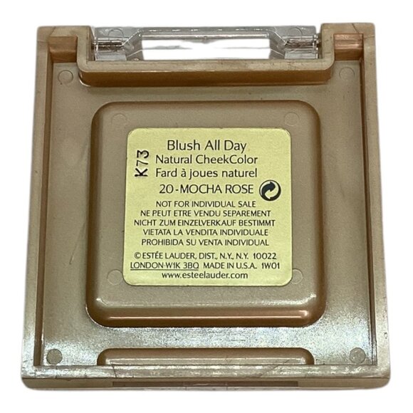 NWOB Estée Lauder Blush All Day Natural CheekColor 20-Mocha Rose - Picture 2 of 3